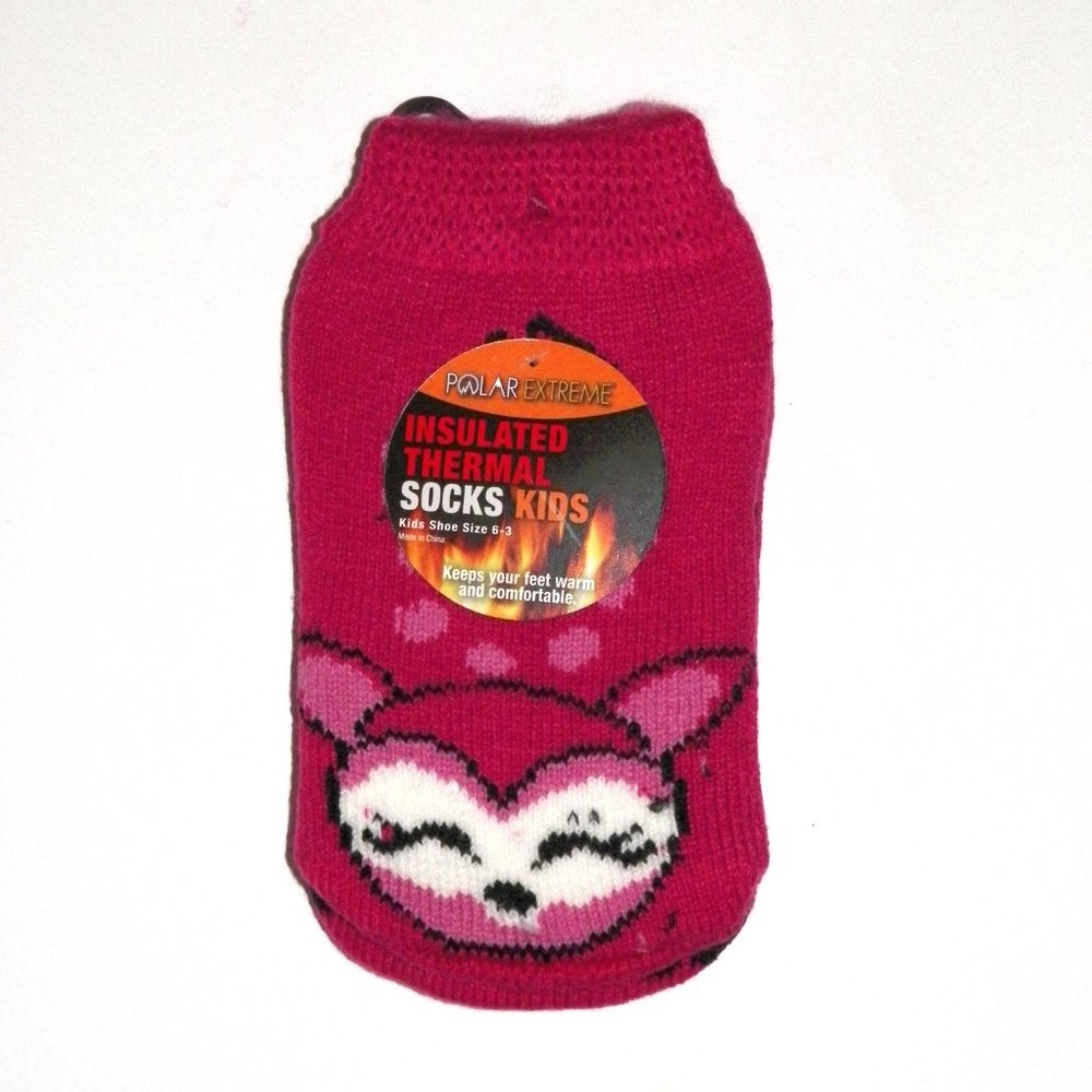 HOST PICK Kids Fox Thermal Socks Polar Extreme Slipper Grip